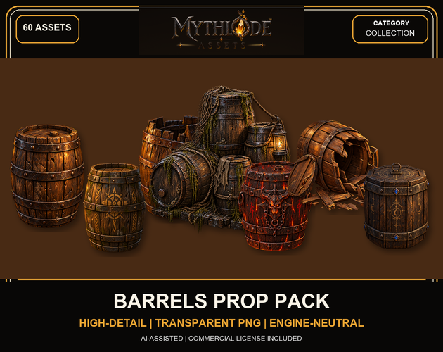 MYTHLODE Barrels Prop Pack watermarked cover