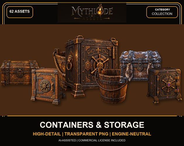 MYTHLODE Containers and Storage Prop Pack watermarked cover
