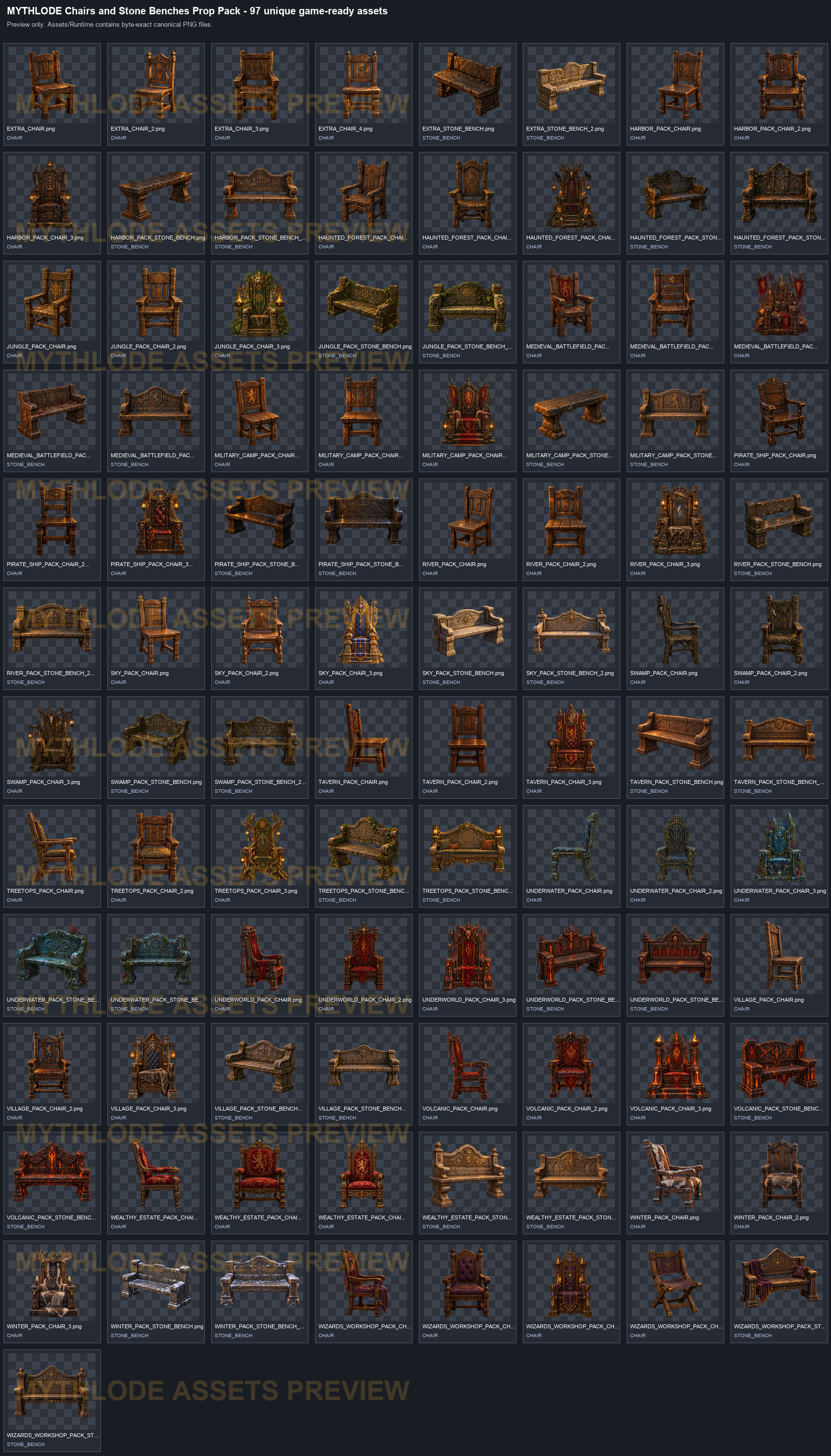 MYTHLODE Furniture Prop Pack watermarked preview 1