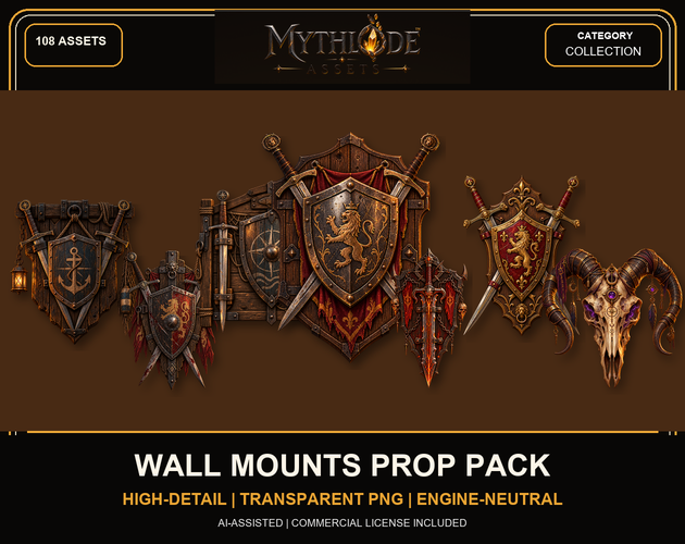 MYTHLODE Wall Mounts Prop Pack watermarked cover